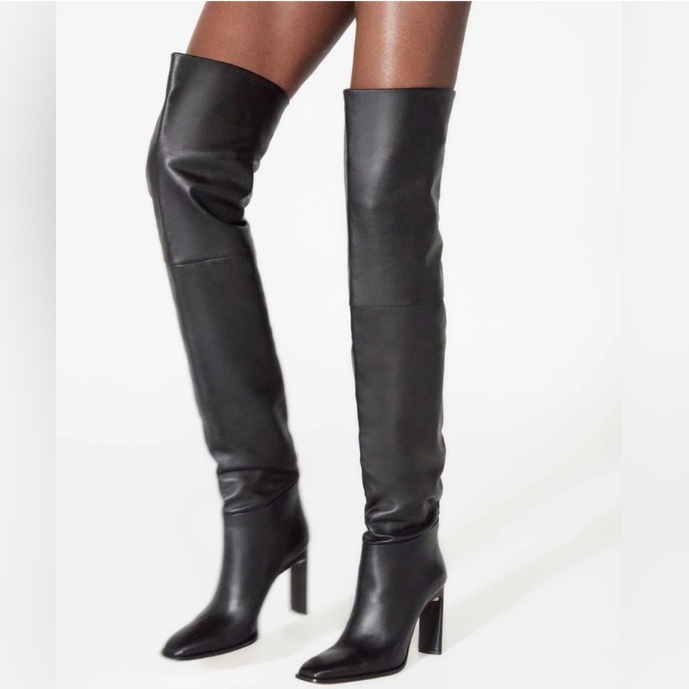 NWB Tamara Mellon Legacy Over the Knee Boots - 75mm - 39 - black calf leather